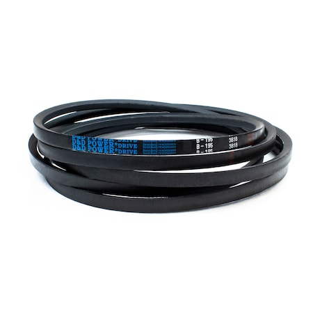 D&D B195 Classical V-Belt, 198 in Outside Length, 21/32 in Top Width, 1 Ribs B195